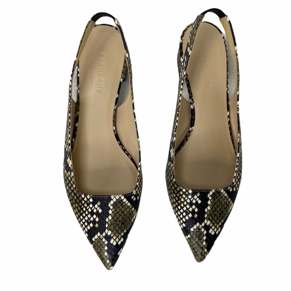 Everlane Snake Print heels